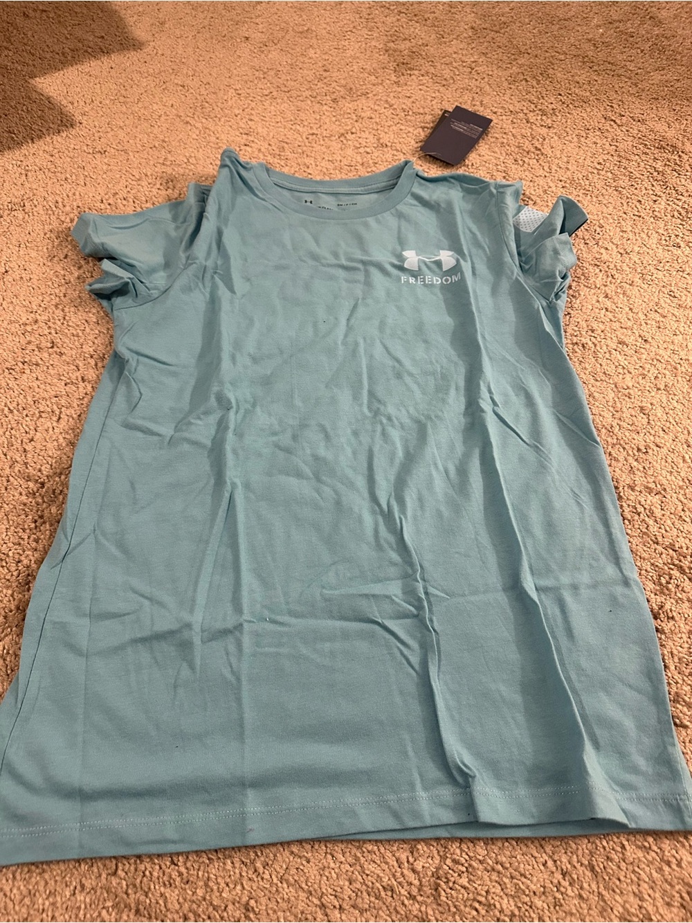 Under Armour Freedom Short Sleeve Tee - Light Teal